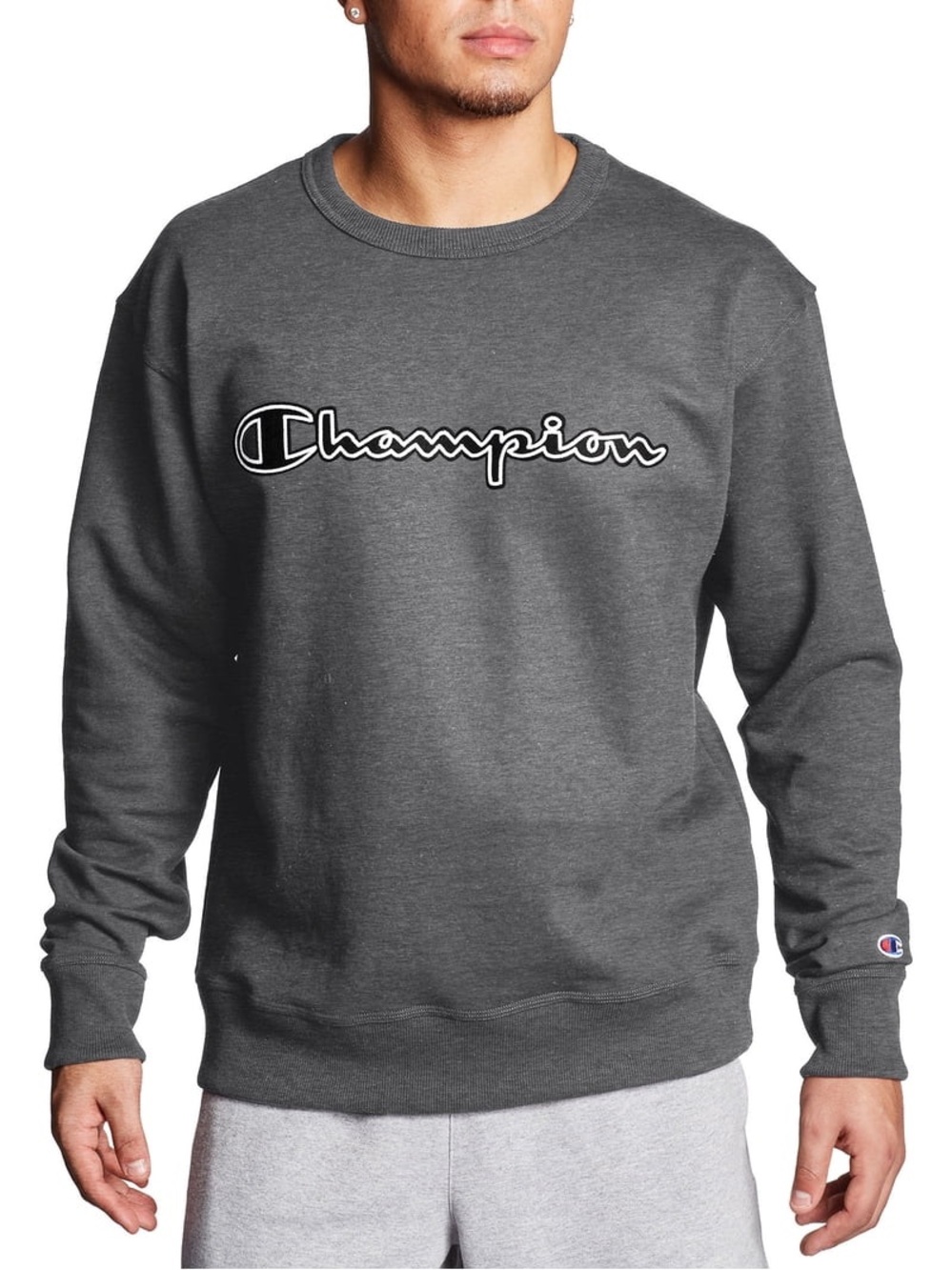 Champion embroidered crewneck sweatshirt